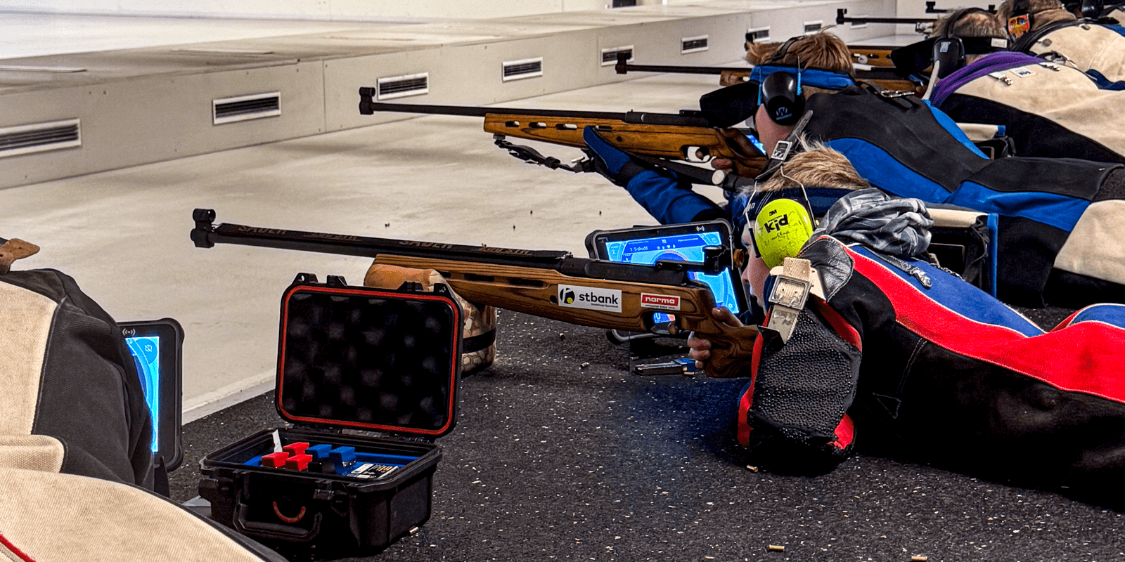 Unge skyttere hos Rissa Skytterlag